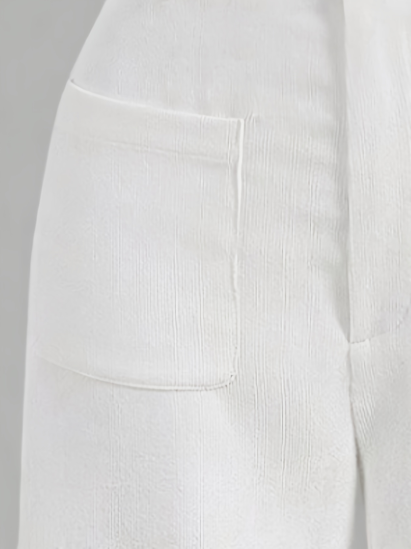 solid corduroy straight leg pants vintage patched pocket loose pants womens clothing details 12